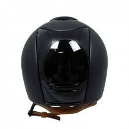 Kep Italia Cromo 2.0 black textile double polish cognac strap silver frame