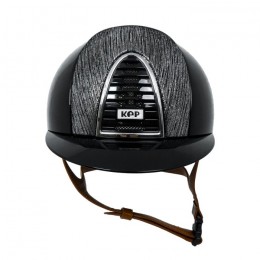 Kep Italia Cromo 2.0 Polish Zwart Laminated Silver Cognac bandje zilver frame