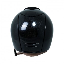 Kep Italia Cromo 2.0 Diamond Black Suede Shaded gold Swarovski gold frame en button taupe Strap