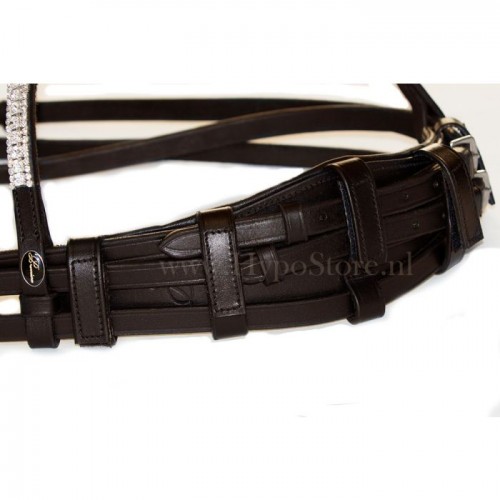 Premiera brown leather headpiece padding