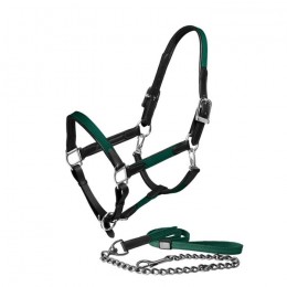 Equestrian Stockholm FW'22 Sycamore Green leather halter