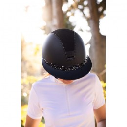 Samshield 2.0 Miss Shield Black Alcantara Top Glacier Crystal Frontalband Matte Trim 300 Swarovski