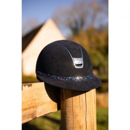 Samshield 2.0 Miss Shield Premium Blue Alcantara Top Glacier Crystal Frontalband 5 Swarovski