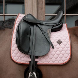 Kentucky Onion Quilt Neon Leather Dressage Saddle Pad