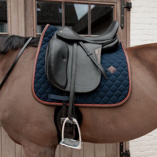 Kentucky Onion Quilt Neon Leather Dressage Saddle Pad