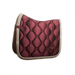 Equestrian Stockholm SS'22 Crystal Merlot Gold dressage saddlepad