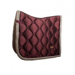Equestrian Stockholm SS'22 Crystal Merlot Gold dressage saddlepad