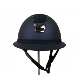 Samshield Miss Shield blue Flower Embroidery top Frontalband Silver trim blason