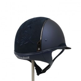 Samshield Miss Shield blue Flower Embroidery top Frontalband Silver trim blason