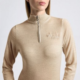 Cavalleria Toscana SS25 CT Merinos Half Zip Turleneck Sweater Woman