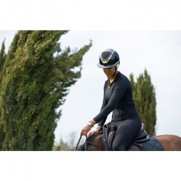 Kask Star Lady Pure Shine Chrome 2.0 Black-Silver Crystals In-Out Black Diamond