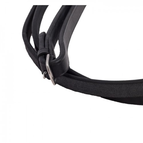 Premiera leather dressage reins with stops