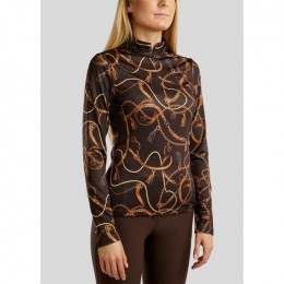 Montar FW'24 Polo Haily Bridle Print Long Sleeve