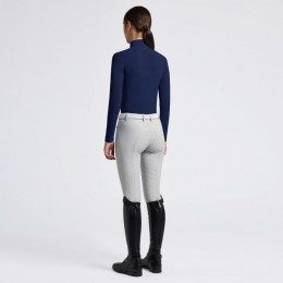 Cavalleria Toscana SS25 CT Insert Micro Perforated Jersey L/S Training Polo Girls