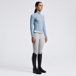 Cavalleria Toscana SS25 CT Insert Micro Perforated Jersey L/S Training Polo Girls