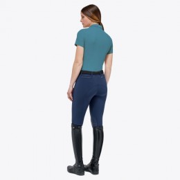 Cavalleria Toscana SS'23 Lightweight Performance Piqué S/S Button Training Polo Women