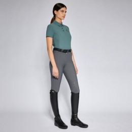 Cavalleria Toscana SS'24 CT Jersey w/ Perforated Inserts S/S Training Polo Woman