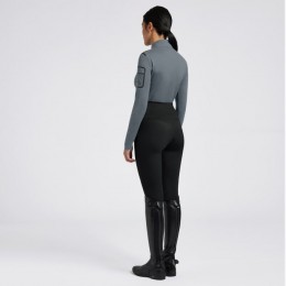 Cavalleria Toscana FW'24 CT Jersey Fleece Half Zip L/S Turtleneck Shirt Women