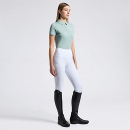 Cavalleria Toscana SS25 CT Jersey S/S Training Polo Tufted Logo Women