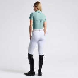 Cavalleria Toscana SS25 CT Jersey Pleated S/S Training Polo Tufted Logo Women