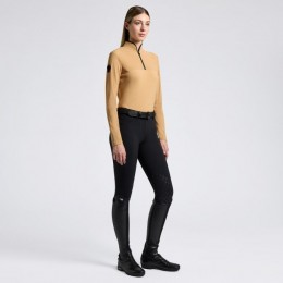 Cavalleria Toscana SS25 CT Perforated Jersey Inserts L/S Training Polo Women