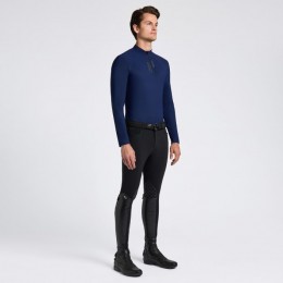 Cavalleria Toscana SS25 CT Jersey L/S Training Polo Print Logo Men