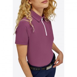 RG SS'24 Jersey S/S Training Zip Polo Woman