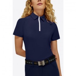 RG SS'24 Jersey S/S Training Zip Polo Woman