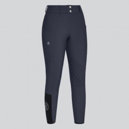 Cavalleria Toscana SS'24 CT Perforated Insert Knee Grip Breeches Woman