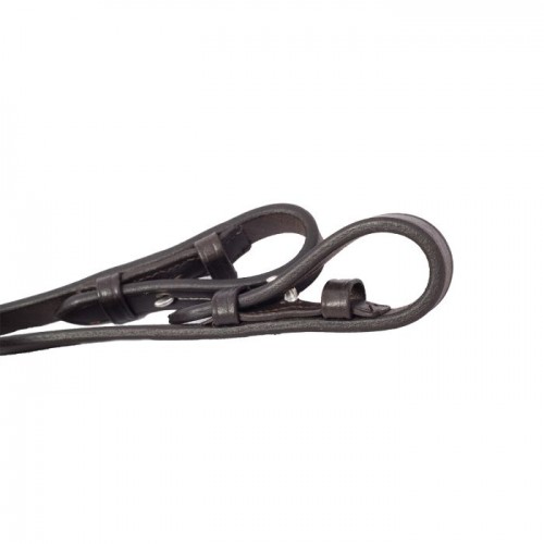 Premiera leather dressage reins with stops