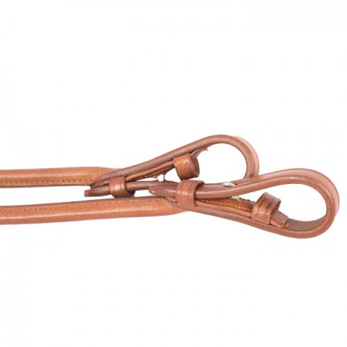 Premiera rolled dressage reins with stops