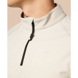 C'MON STUDIO Mens Quater Zip Longsleeve Shirt W. Reflective Print