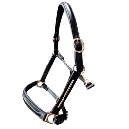 HB Showtime Leather Halter Rose Gold