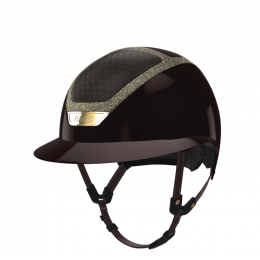 Kask Star Lady Pure Shine Chrome 2.0 Espresso Brown Gold Crystals Frame Aureum Rivet Topaz