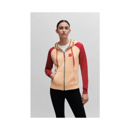 BOSS Equestrian SS'24 Signature Stripe Colour Block Zip Sweater Riva