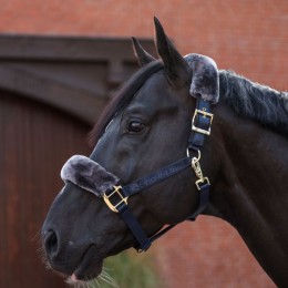 Bucas Show-Line Half-Fur Halter