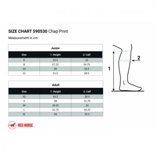 Horka Half Chaps Print