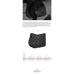 Equestrian Stockholm FW'24 Dark Ocean modern jump saddlepad