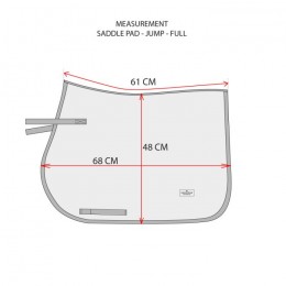 Equestrian Stockholm SS'23 jumping saddlepad Black Edition Gold