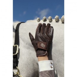 Samshield V-Skin Swarovski gloves brown champagne
