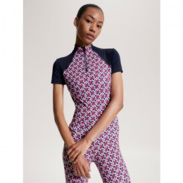 Tommy Hilfiger SS'24 1/4 Zip Trainingsshirt Monogram Denver