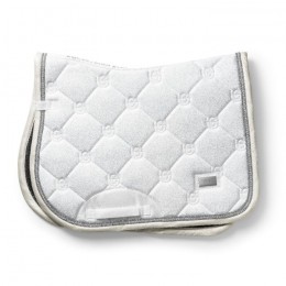 Equestrian Stockholm FW'24 Timeless White Glimmer Jump Saddlepad