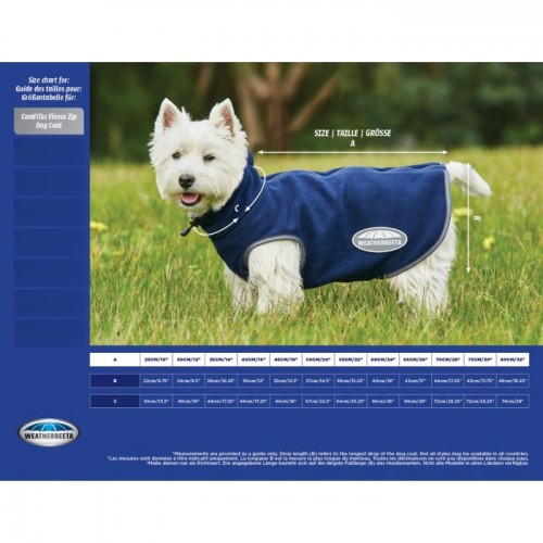 Weatherbeeta ComFiTec Fleece Zip Dog Coat