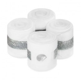 Equito Fleece Bandages White Silver