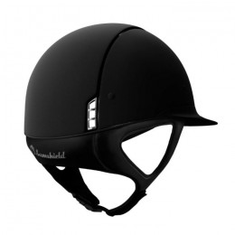 Samshield Miss Shield Shadowmatt zwart matte trim zilver blason 5 swarovski