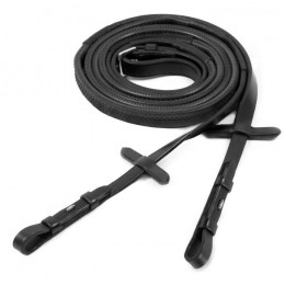 Schockemöhle rubber reins with hook and stud
