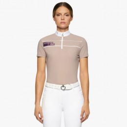 Cavalleria Toscana FW'22 CT Team Daytona S/S Zip Zip Competition Polo Women