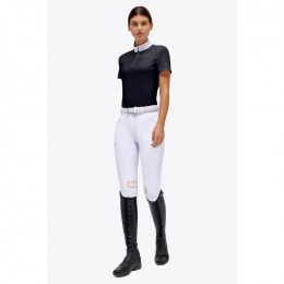 RG Jersey/Mesh Insert S/S Zip Competition Polo Women