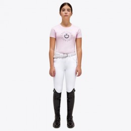 Cavalleria Toscana FW'23 CT Orbit Print Cotton T-Shirt Girls