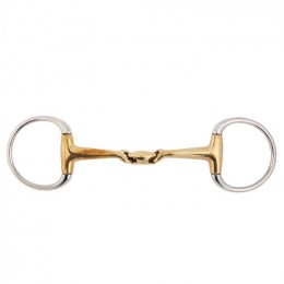BR Double Jointed Eggbutt Snaffle Slightly Curved Soft Contact 14 mm